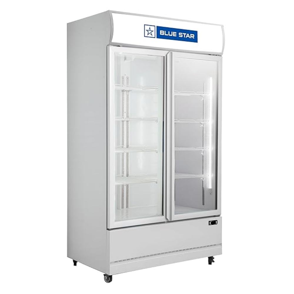 Blue Star Liter Double Door Visi Cooler