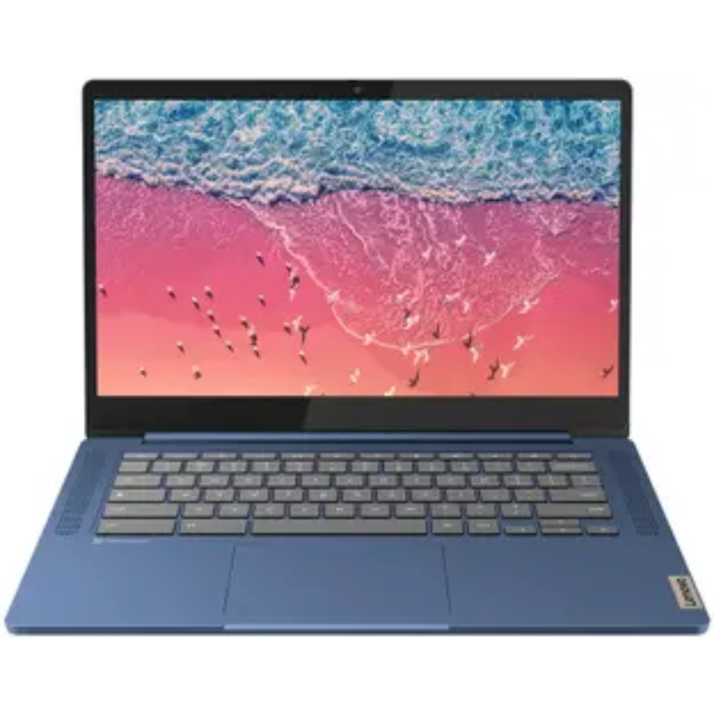 Lenovo Chromebook MediaTek Kompanio 520 - (4 GB/128 GB EMMC Storage/Chrome OS) 14M868 Chromebook (14 Inch, Abyss Blue, 1.3 Kg)