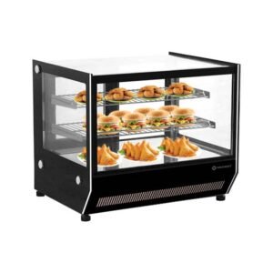 Countertop 3 Layer Square Glass Warm Showcase CTSW-23 Premia