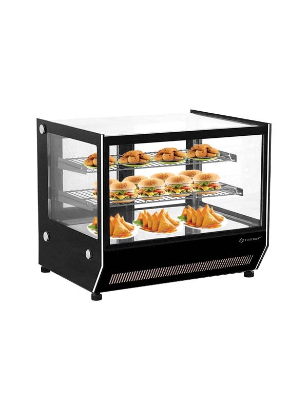 Countertop 3 Layer Square Glass Warm Showcase CTSW-23 Premia