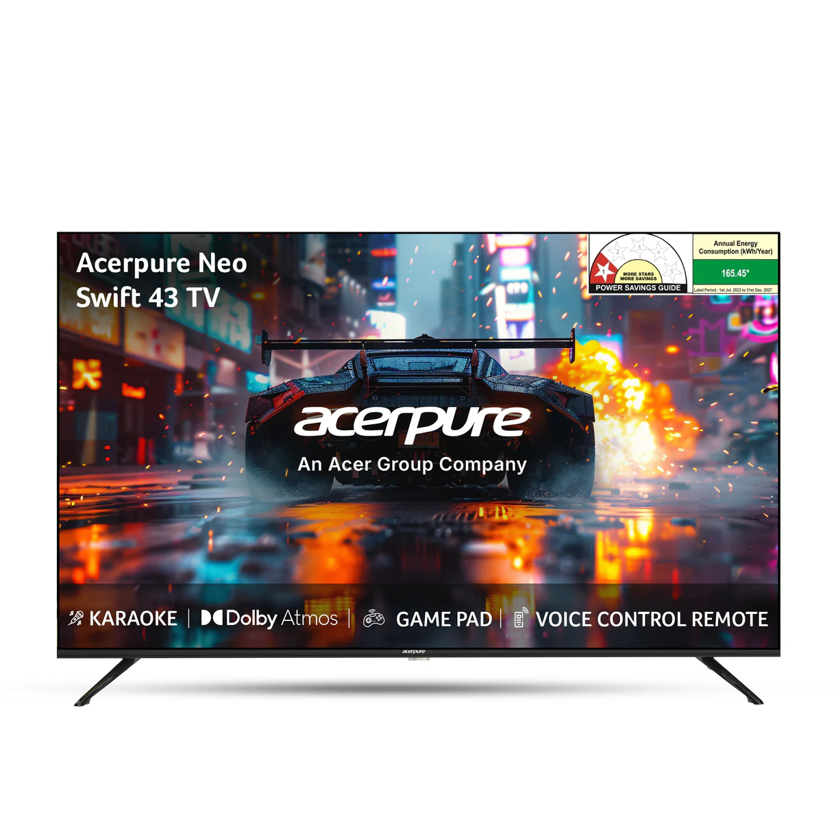 Acerpure 1.08m (43 inch)Swift Neo UHD Smart TV GTV 5.0 AP43UG75PSFN5 |Ref+ Design |Android 14|Dolby Atmos| 30W Sound | HDR10|Built-in Satellite Tuner | Wall Mount Included